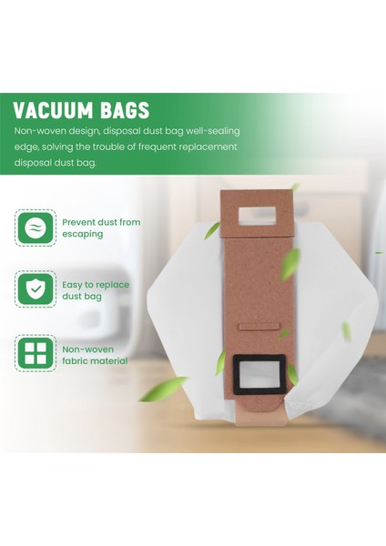 S7 Toz Torbası Değiştirme Için 10 Paket Vakum Torbası S7 T7S T7S Plus Elektrikli Süpürge Için Uyumlu (Yurt Dışından)