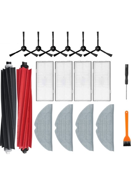 18 Adet Yedek Parçalar S8/s8+/s8 Pro Ultra Robotlu Süpürge Çift Ana Fırçalar Paspas Bezi Hepa Filtre (Yurt Dışından) indirimleri