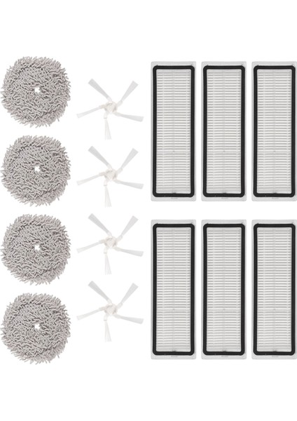 Bot W10 Süpürge Aksesuarları, Yan Fırça, Hepa Filtre, Mop Bezi Yedek Parçaları (Yurt Dışından) fiyatları