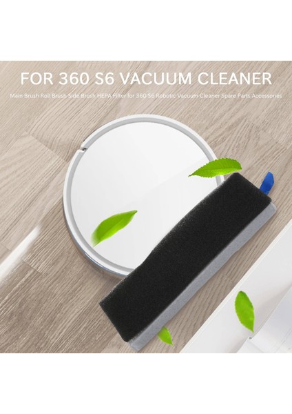Ana Fırça Rulo Fırça Yan Fırça Hepa Filtre 360 S6 Robotik Süpürge Yedek Parça Aksesuarları (Yurt Dışından) modelleri