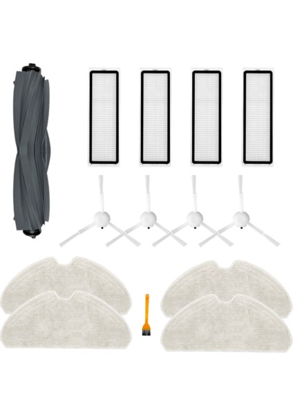 D10S / D10S Pro Aksesuarları Robotlu Süpürge Ana Yan Fırça Paspas Bezi Hepa Filtre Yedek Yedek Parça (Yurt Dışından) modelleri