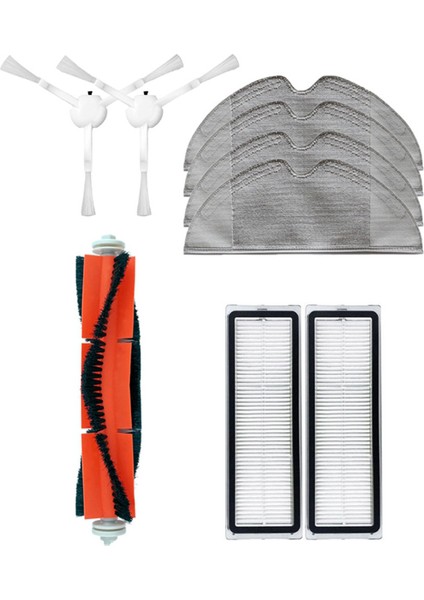 Adet Ana Fırça Yan Fırça Hepa Filtre Paspas Bezi Temizleme Aracı 1c Robotlu Süpürge Parçaları Aksesuarları (Yurt Dışından)