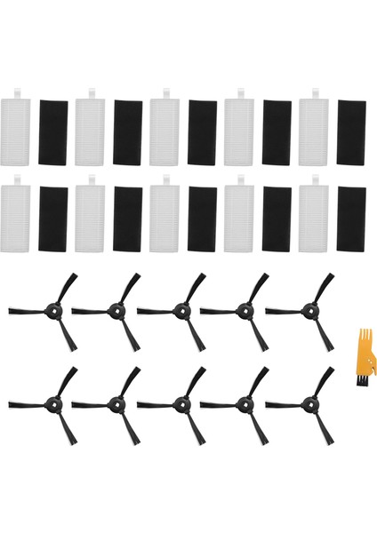 10 Filtre ve 10 Yan Fırça M201 T700 M520 M571 M501B M301 Robotlu Süpürge Yedek Aksesuarlar Kiti (Yurt Dışından) fiyatları