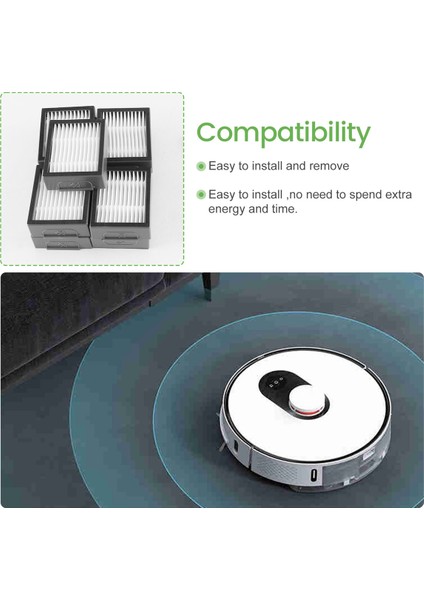 I&e Serisi E5 E6 E7 I3 I3+ I4 I6 I6+ I7 I7+ I8 I8+/plus Robot Süpürgeler Için 10 Paket Hepa Filtre Değişimi (Yurt Dışından) indirimleri