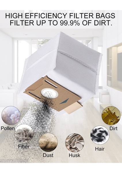 Deebot Ozmo T9 Serisi T8 T8 Max T8 Serisi N8 N8 Pro Robot Süpürge Torbaları Için Toz Torbası (Yurt Dışından)