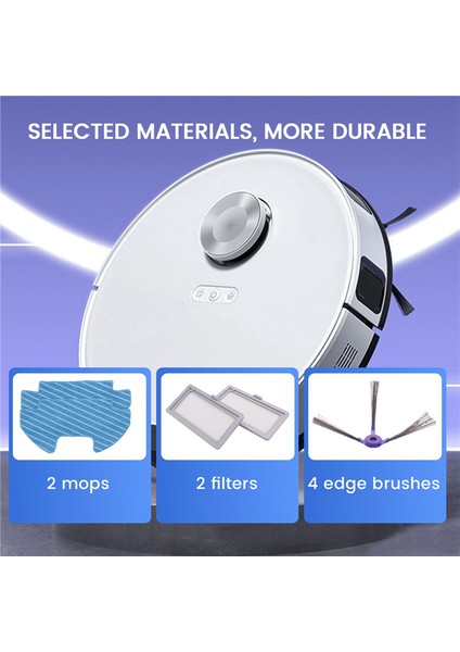 Yan Fırça Filtre Paspas VCR07 VCR08 MR09 VR05R5050WK Robotlu Süpürge Parçaları Değiştirme (Yurt Dışından) indirimleri