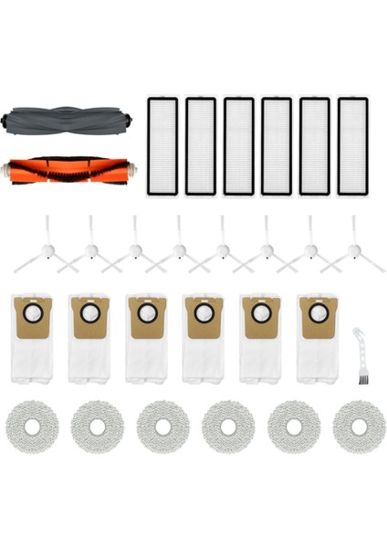 Ana Yan Fırça Hepa Filtre Paspas Toz Torbası Bot L10S ULTRA/S10/S10 PRO/B101CN/X10 Robotlu Süpürge (Yurt Dışından)