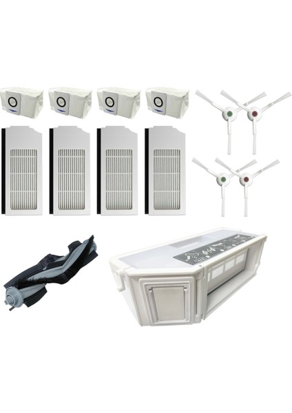 Deebot X1 Omnı Turbo Robot Ana Fırça Yan Fırça Hepa Filtre Paspas Pedi Toz Kutusu Aksesuarları (Yurt Dışından)