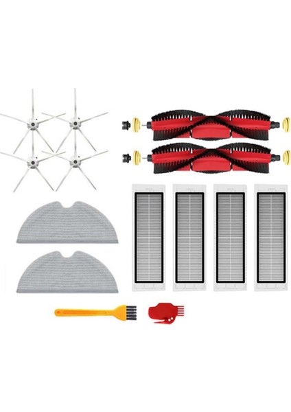 S5 S6 Max Saf E4 E5 T6 T4 Hepa Filtre Elektrikli Süpürge Aksesuarları Ana Yan Fırça Paspas Bezi Yedek Parça (Yurt Dışından)