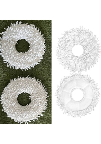 12 Adet Paspas Bezi Bot W10/W10 Pro Süpürme Robotlu Süpürge Aksesuarları Yedek Paspas Bezi Yedek Parça (Yurt Dışından)