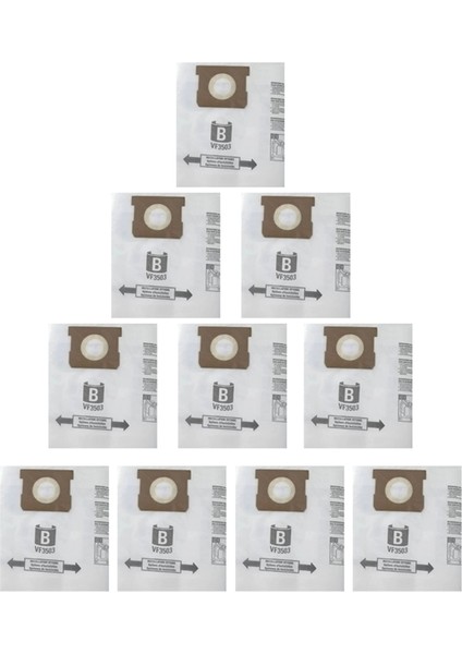 10PCS Toz Torbası VF3503 6-9galon Yüksek Verimli Toz Torbaları Çöp Vakum Filtre Torbası (Yurt Dışından)