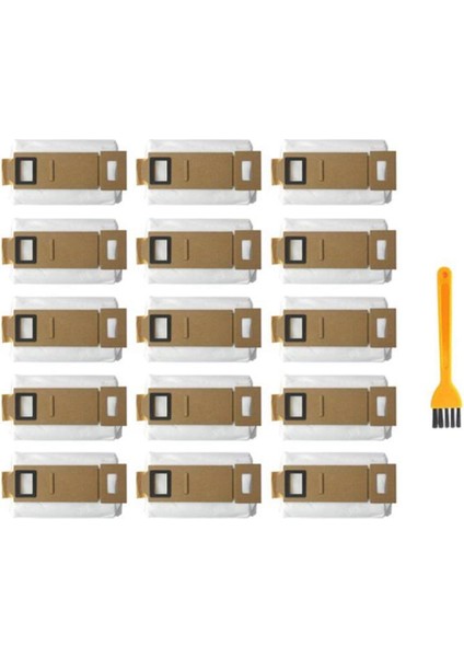 S7 T7S T7S Plus Elektrikli Süpürge Için S7 Toz Torbasının Değiştirilmesi Için Fırçalı 15 Paket Vakum Torbası (Yurt Dışından)