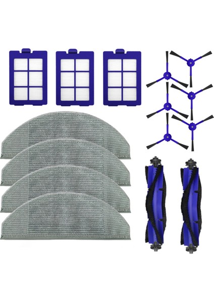 Robovac X8 Hibrid Elektrikli Süpürge Yedek Aksesuarlar Ana Yan Fırça Paspas Bezi Hepa Filtre Yedek Parçaları (Yurt Dışından) indirimleri