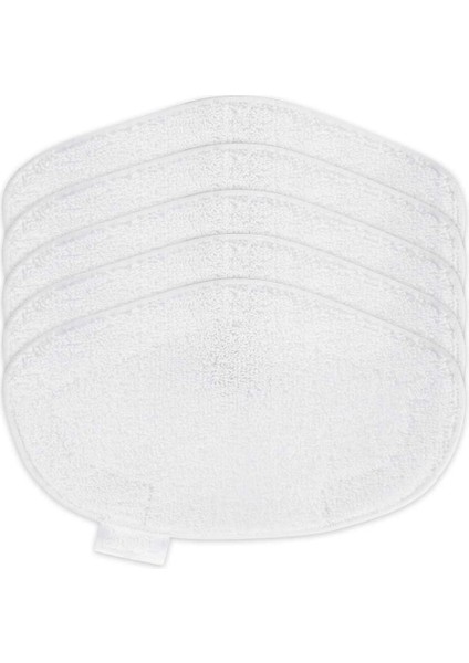 PAEU0332 Elektrikli Süpürge Için 5 Yıkanabilir Buharlı Paspas Pedlerinin Değiştirilmesi, Beyaz (Yurt Dışından)