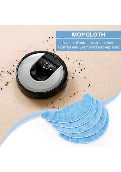 10 Adet/grup Elektrikli Süpürge Parçaları Paspas Bezi Chuwi Ilife A4 Robotik Temizleyici (Yurt Dışından)