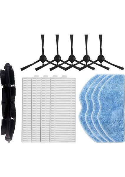 360 S8/s8 Plus Robotlu Süpürge Yedek Yedek Parça Ana Yan Fırça Hepa Filtre Paspas Bezi (Yurt Dışından)