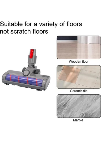 Motorlu Zemin Fırça Kafası Aracı V8 V7 V10 V11 V15 Elektrikli Süpürge Yumuşak Süpürgesi Rulo Kafası Zemin Fırçası (Yurt Dışından) indirimleri