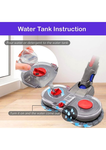 V7 V8 V10 V11 Elektrikli Süpürge Için Çıkarılabilir Su Deposu Ataşmanının Değiştirilmesi ile Elektrikli (Yurt Dışından) fırsatları