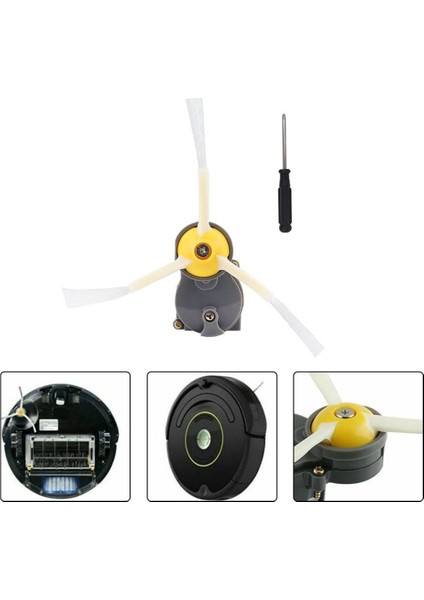 Yan Fırça Motor Modülü 600 700 800 900 Serisi Robot Süpürge Yedek Parçaları Için Uygun (Yurt Dışından) indirimleri