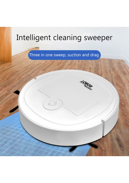 Robotik Vakum Akıllı Düşük Gürültülü Zemin Süpürgesi Toz Toplayıcı Halı Temizleyici, Siyah (Yurt Dışından) modelleri