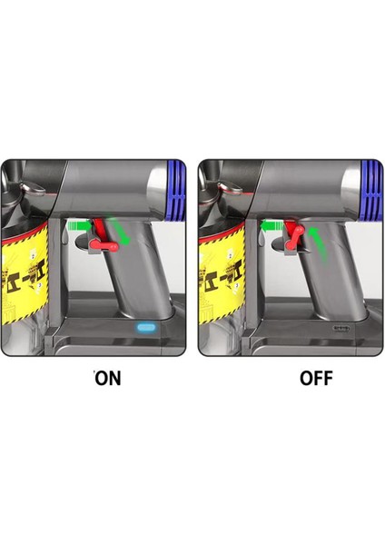 Gui xulian V7 V8 V10 V11 Elektrikli Süpürge Parçalarına Uyumlu Tetik Kilidi ve Esnek Uzatma Hortumu Kırmızı (Yurt Dışından)