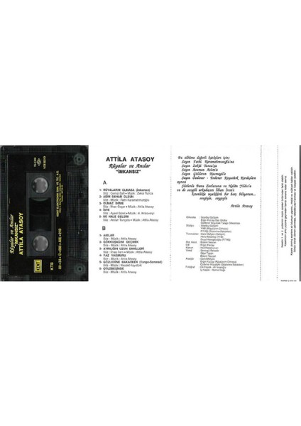 Attila Atasoy - Rüyalar ve Anılar, Imkânsız / Kaset