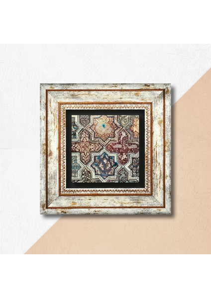Stone Etnik Desen Çerçeveli Taş Duvar Tablosu – Dekoratif Modern Sanat, Ev ve Ofis Dekoru |TK1-379| fiyatları