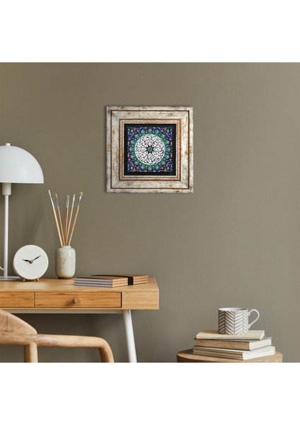 İhlas Suresi Taş Duvar Tablosu Çerçeveli Duvar Dekoru Wall Art T1-210