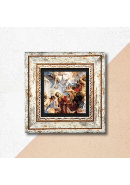 Aziz Stephen Üçlemesi Antik Roma Serisi Taş Duvar Tablosu Çerçeveli Duvar Dekoru Wall Art T1-39
