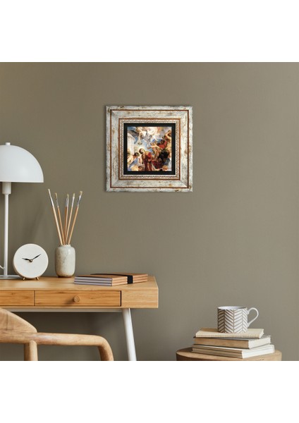 Aziz Stephen Üçlemesi Antik Roma Serisi Taş Duvar Tablosu Çerçeveli Duvar Dekoru Wall Art T1-39