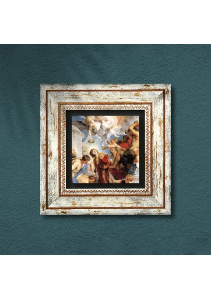 Aziz Stephen Üçlemesi Antik Roma Serisi Taş Duvar Tablosu Çerçeveli Duvar Dekoru Wall Art T1-39