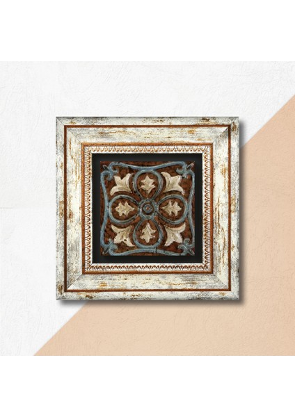 Desen Taş Duvar Tablosu Çerçeveli Duvar Dekoru Wall Art T1-101