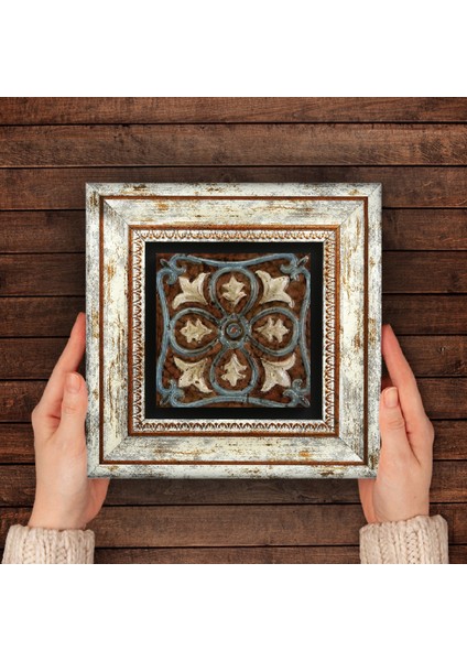 Desen Taş Duvar Tablosu Çerçeveli Duvar Dekoru Wall Art T1-101
