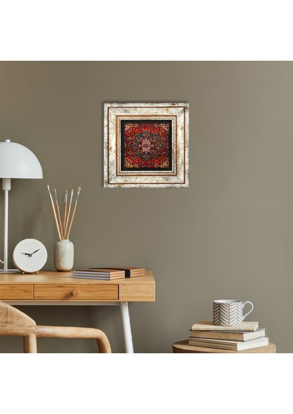 Desen Taş Duvar Tablosu Çerçeveli Duvar Dekoru Wall Art T1-232