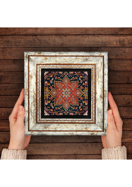 Desen Taş Duvar Tablosu Çerçeveli Duvar Dekoru Wall Art T1-233