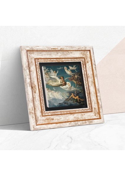 Ruhların Geçişi Louis Janmot Antik Roma Serisi Taş Duvar Tablosu Çerçeveli Duvar Dekoru Wall Art T1-41