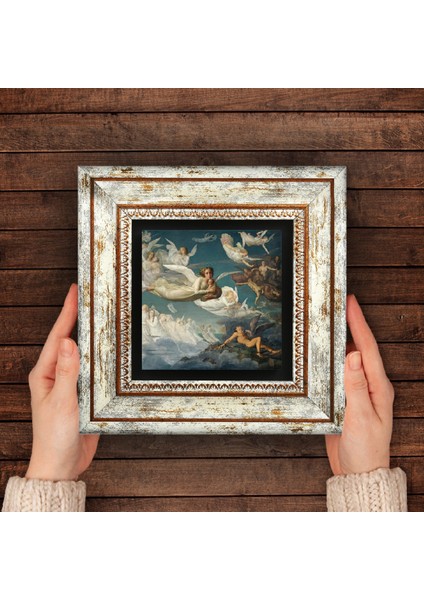 Ruhların Geçişi Louis Janmot Antik Roma Serisi Taş Duvar Tablosu Çerçeveli Duvar Dekoru Wall Art T1-41 fırsatları