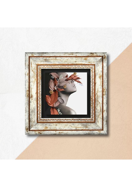 Bahar Düşü Serisi Taş Duvar Tablosu Çerçeveli Duvar Dekoru Wall Art T1-43