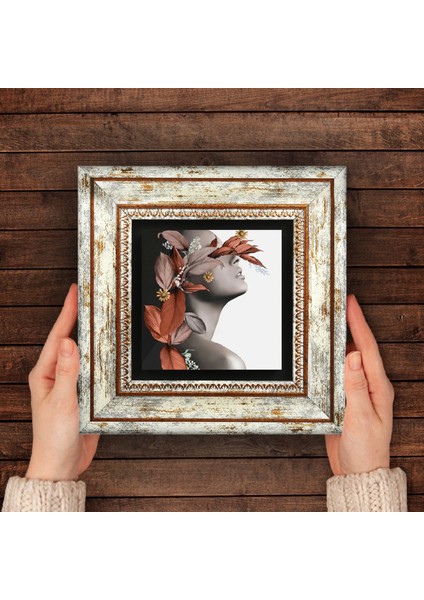 Bahar Düşü Serisi Taş Duvar Tablosu Çerçeveli Duvar Dekoru Wall Art T1-43