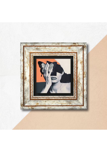 Bahar Düşü Serisi Taş Duvar Tablosu Çerçeveli Duvar Dekoru Wall Art T1-45