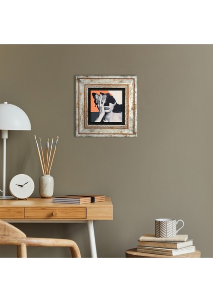Bahar Düşü Serisi Taş Duvar Tablosu Çerçeveli Duvar Dekoru Wall Art T1-45