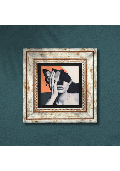 Bahar Düşü Serisi Taş Duvar Tablosu Çerçeveli Duvar Dekoru Wall Art T1-45