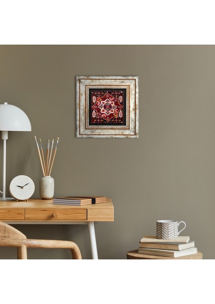 Desen Taş Duvar Tablosu Çerçeveli Duvar Dekoru Wall Art T1-48
