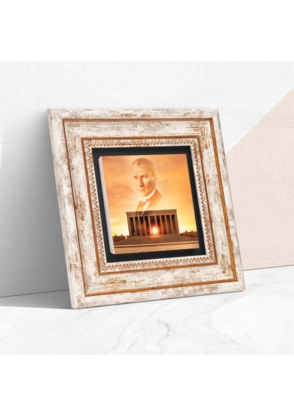 Atatürk Anıtkabir Taş Duvar Tablosu Çerçeveli Duvar Dekoru Wall Art T1-266