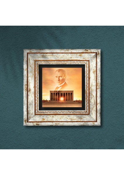 Atatürk Anıtkabir Taş Duvar Tablosu Çerçeveli Duvar Dekoru Wall Art T1-266