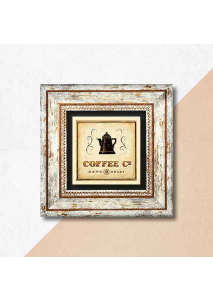 Kahve Taş Duvar Tablosu Çerçeveli Duvar Dekoru Wall Art T1-60