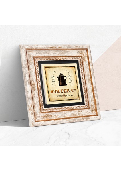 Kahve Taş Duvar Tablosu Çerçeveli Duvar Dekoru Wall Art T1-60