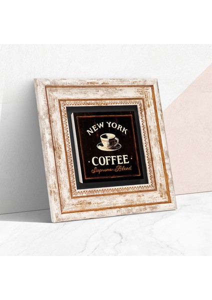 Kahve Taş Duvar Tablosu Çerçeveli Duvar Dekoru Wall Art T1-62