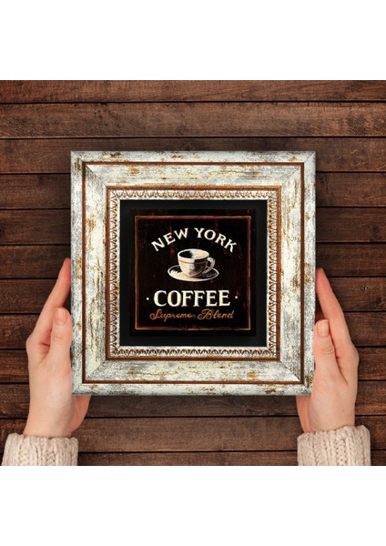 Kahve Taş Duvar Tablosu Çerçeveli Duvar Dekoru Wall Art T1-62