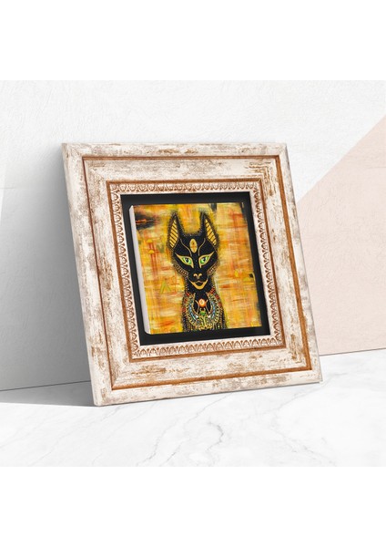 Antik Mısır Taş Duvar Tablosu Çerçeveli Duvar Dekoru Wall Art T1-70